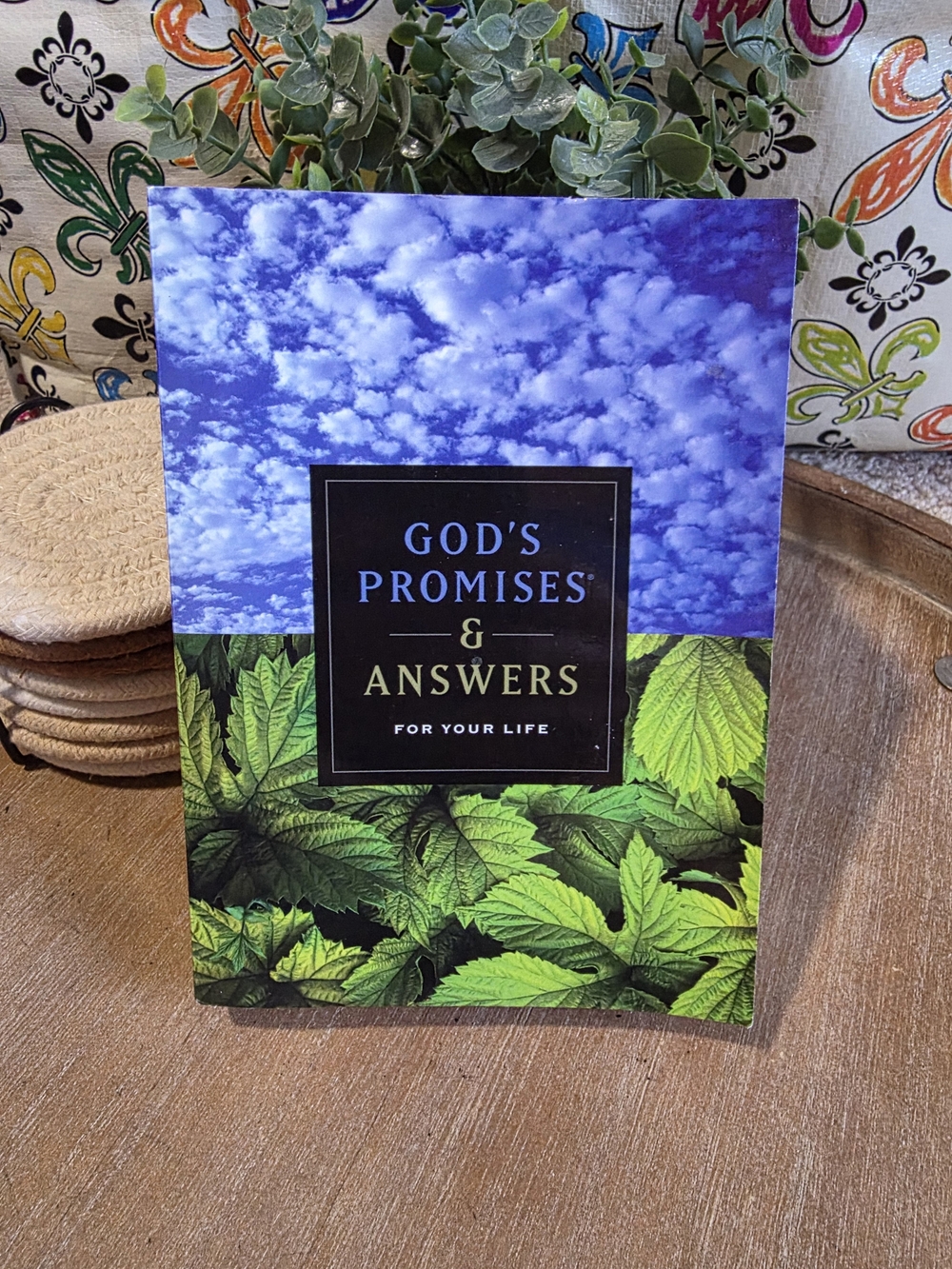 God's Promises & Answers for Your Life - Blue and Green Decorative Book